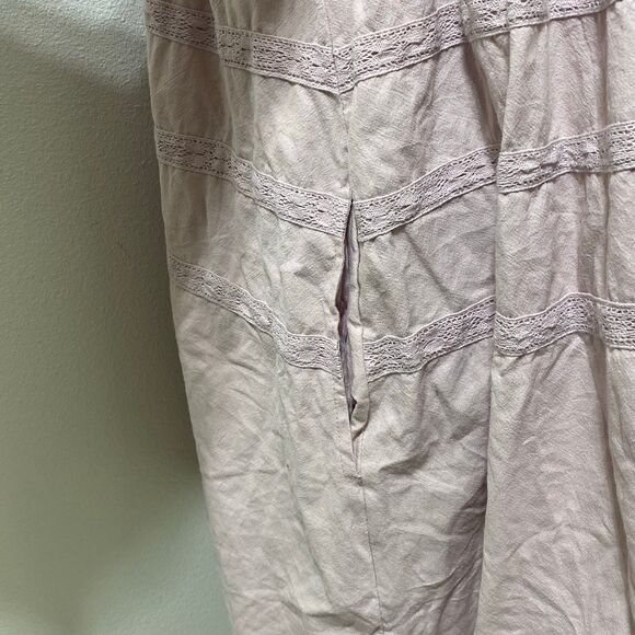 Free People Tea Time Mini Dress in Pale Mauve Size Small - Picture 7 of 10